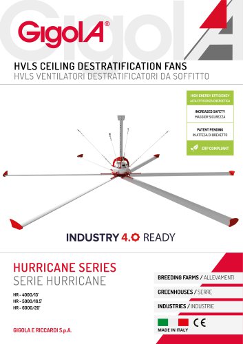 HVLS CEILING DESTRATIFICATION FANS