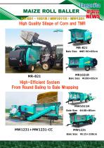 Round Baler for Chopped Material [MR-821・1021R/MW1011H・1231]