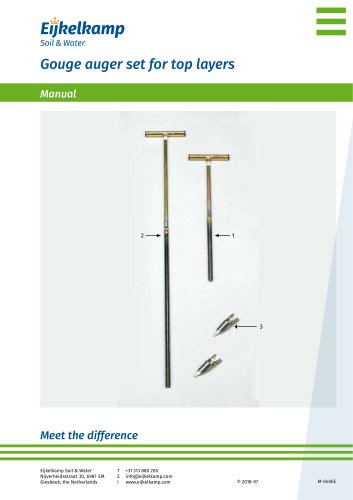 Gouge auger set for top layers