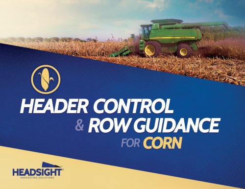 HEADER CONTROL & ROW GUIDANCE FOR CORN