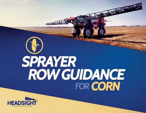 SPRAYER ROW GUIDANCE FOR CORN