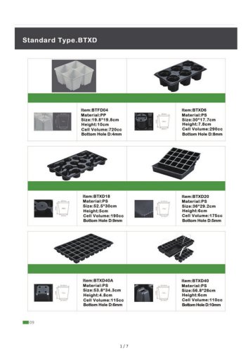 Injection Seedling Nursery Trays