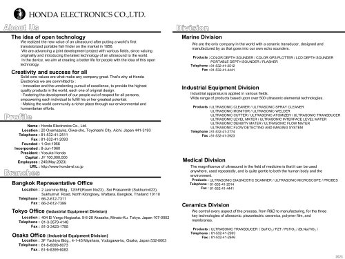Company profile
