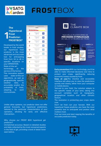 The Hyperlocal Frost Predictor: FROSTBOX&reg;