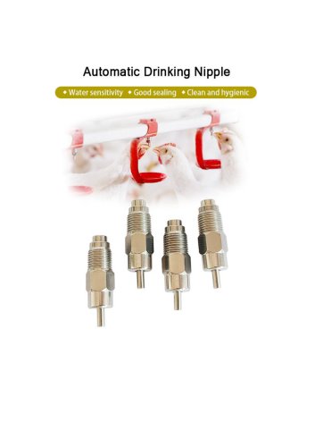 Automatic Poultry House Stainless Steel Chicken Nipple Drinker