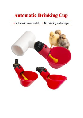 Automatic Poultry Water Cup for PVC Pipe Chicken Drinking Line