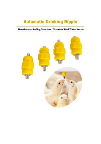 Broiler or Layer Nipple Drinker