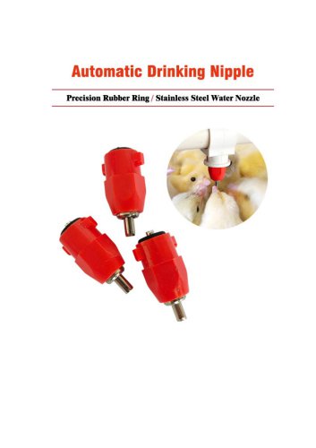 Broiler or Layer Nipple Drinker