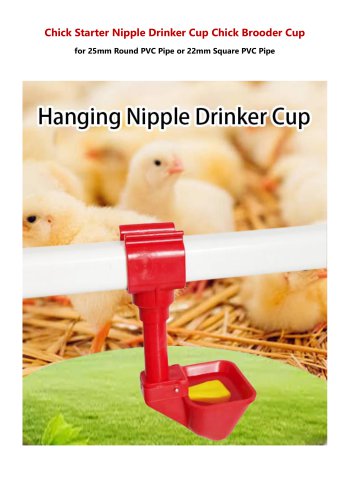 Chick Starter Nipple Drinker Cup Chick Brooder Cup