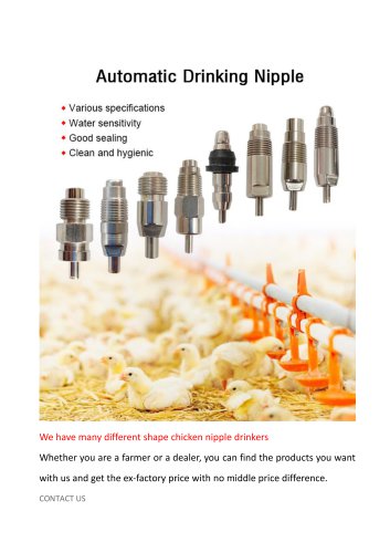 Different Stainless Steel Chicken Nipple Drinker