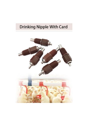 Double Seal Cone Valve Chicken Nipple Drinker