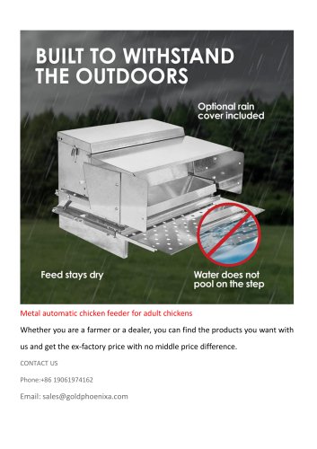 Metal Automatic Chicken Feeder