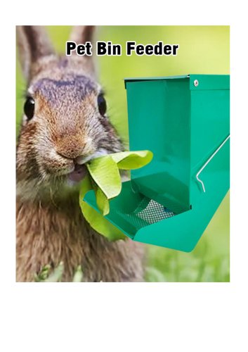 Metal Rabbit Feeder for Cage