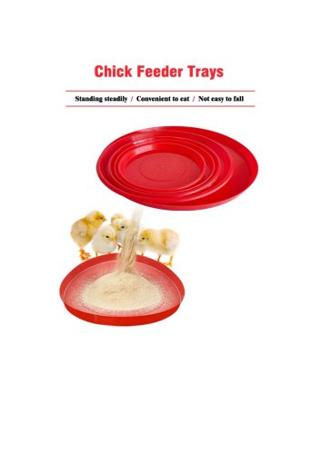 Plastic Round Chick Feed Trays Chick Brooder Feeder Pans