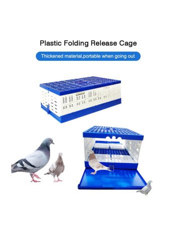 Portable Pigeon Transport Crate Foldable Racing Pigeon Cage Training Box for Pigeon