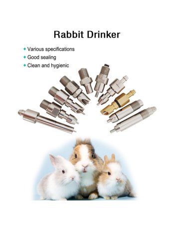 Stainless Steel Rabbit Nipple Drinker