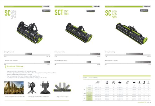 Rear-mount mulcher SC260-300,SCT350-400,SC400-600