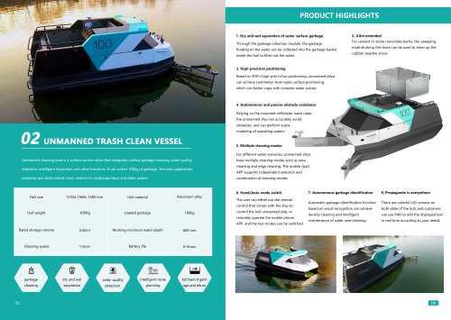 UNMANNED TRASH CLEAN VESSEL