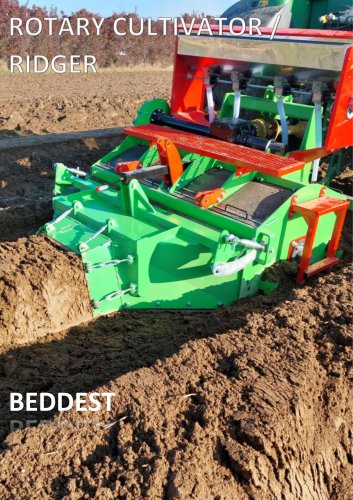 BEDDEST rotary cultivator / ridger machine