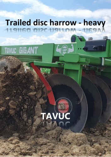 TAVUC trailed/pulled heavy dity disc harrow