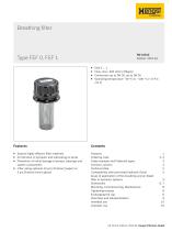 Breathing filter - Type FEF 0, FEF 1