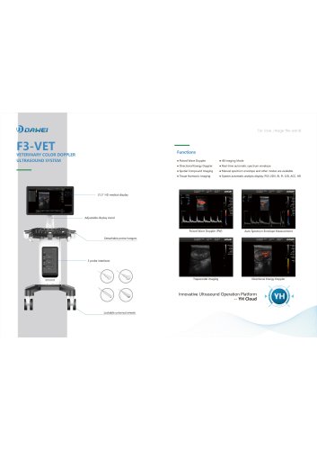 DAWEI F3-VET on-platform veterinary ultrasound system