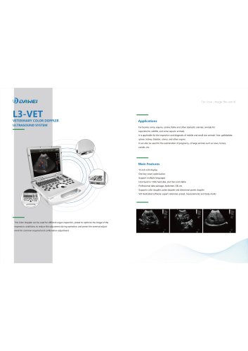 DAWEI L3-VET Portable veterinary doppler ultrasound system