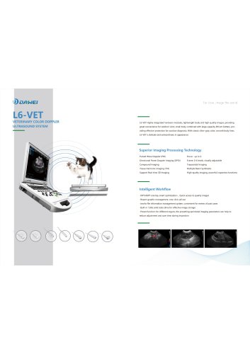 DAWEI L6-VET laptop vet color doppler ultrasound