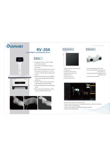 DAWEI RV-20A veterinary digital x-ray