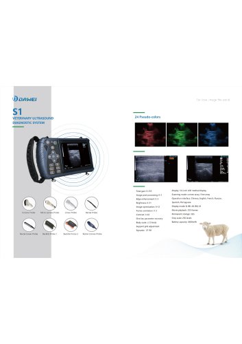 DAWEI S1-VET portable veterinary ultrasound machine