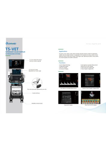 DAWEI T5-VET on-platform Veterinary Ultrasound