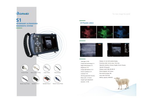 Dawei veterinary ultrasound machine S1 For Cattle, Horses, Dogs, Cats, Sheep, and Pigs