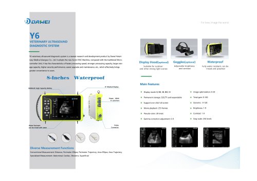 Dawei veterinary ultrasound machine Y6 For Cattle, Horses