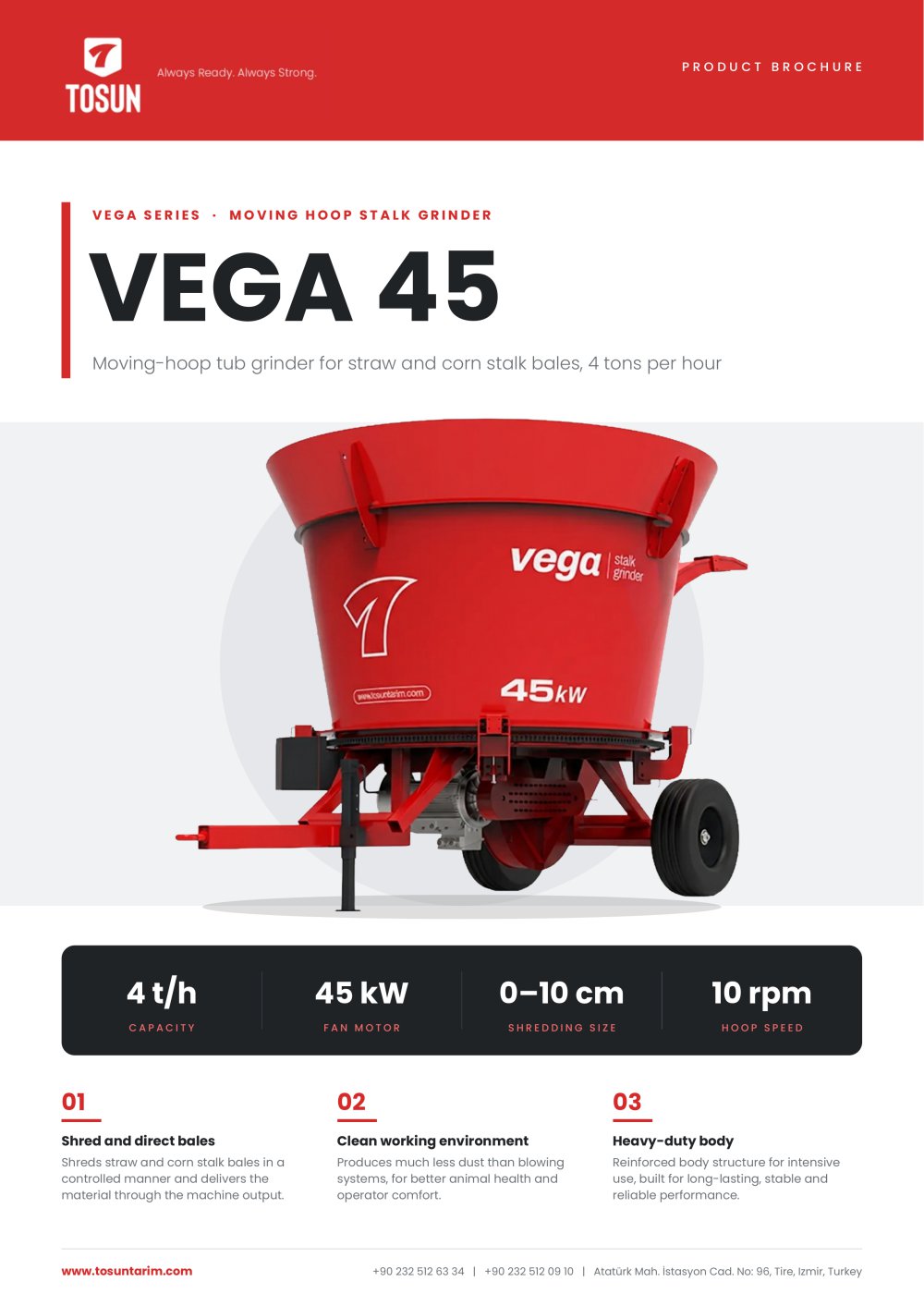 VEGA 45 TUB GRINDER - TOSUN