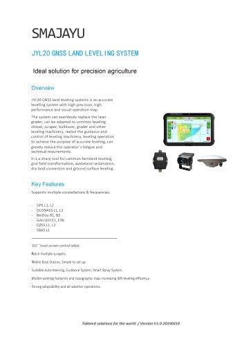 JYL20 GNSS LAND LEVELING SYSTEM