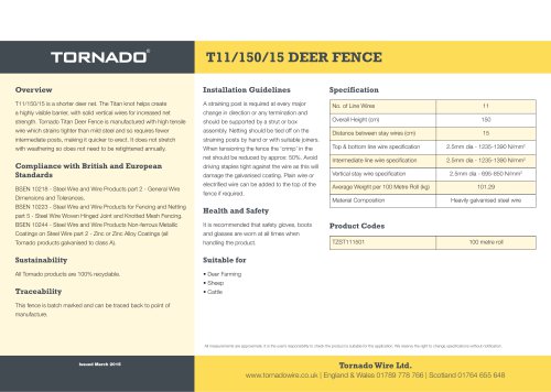 T11/150/15 DEER FENCE ®