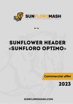 Sunflower Header "Sunfloro Optimo". Commercial Offer