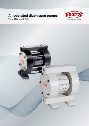 Air-operated diaphragm pumps Type RFM and RFML