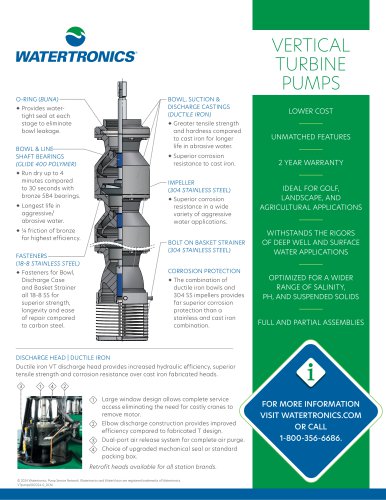 VERTICAL TURBINE PUMPS