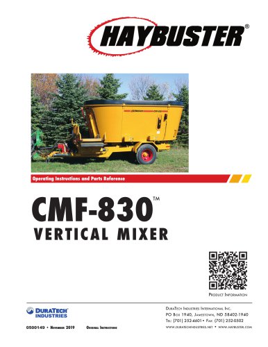 CMF-830   TM  VERTICAL MIXER