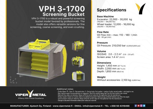 VPH 3-1700