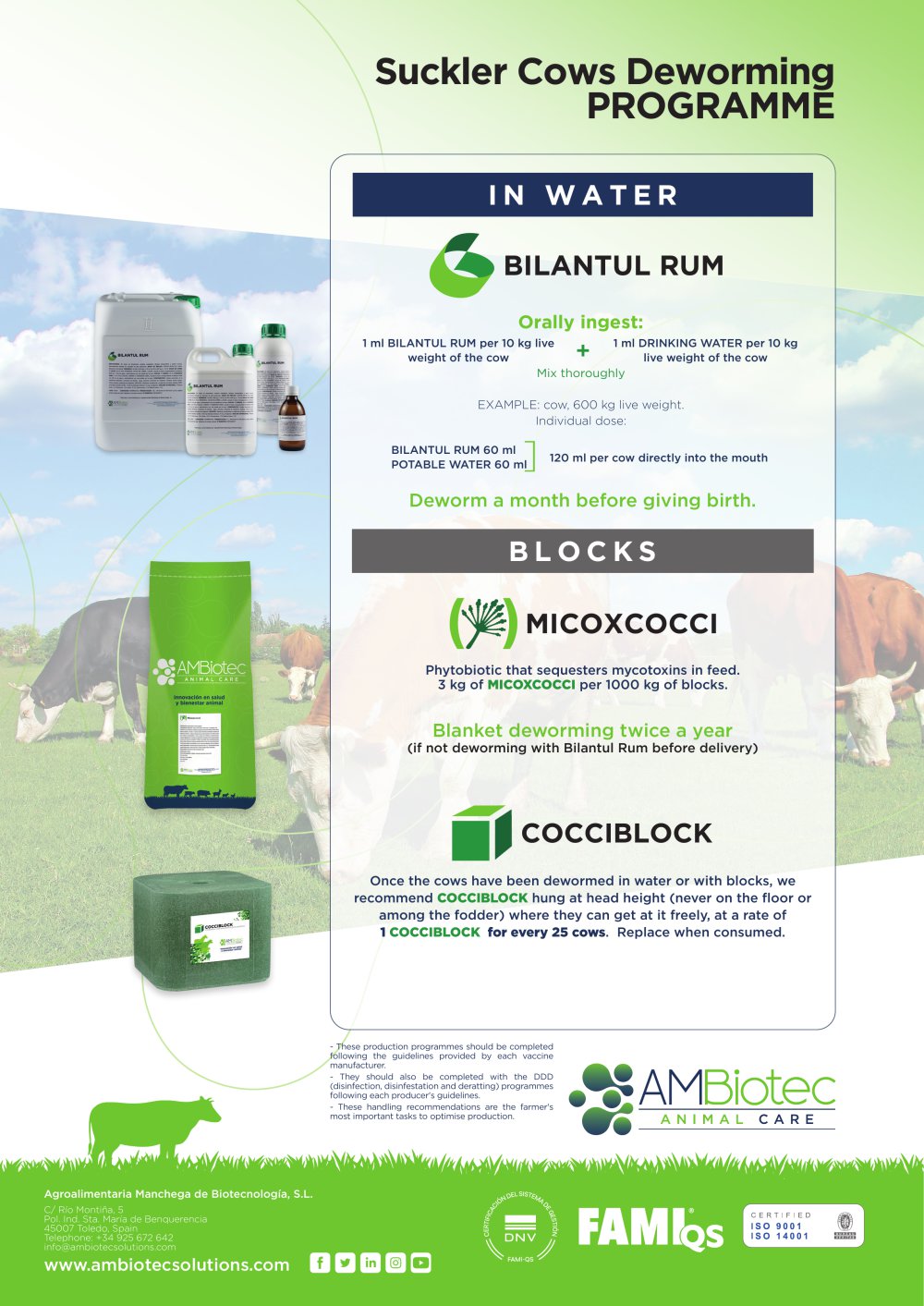 Balance Programme &middot; Deworming of suckler cows - AMBiotec