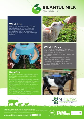 Bilantul Milk &middot; Product brochure