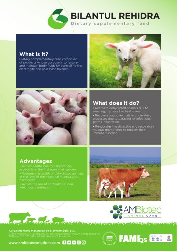 Bilantul Rehidra &middot; Oral rehydration for cattle, sheep and pigs