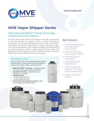MVE Vapor Shipper Series