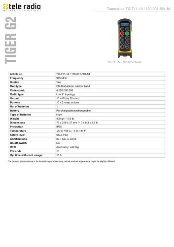 TG-T11-14 / 100-001-564-84