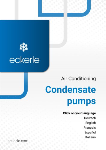 Condensate pumps