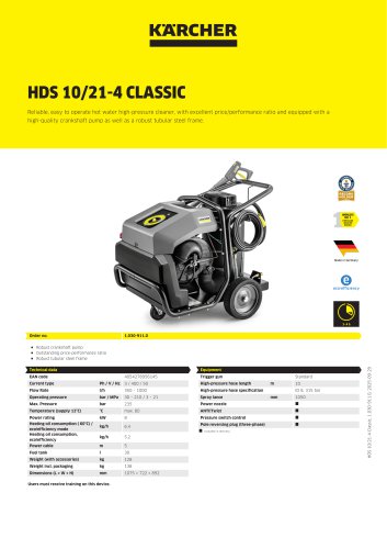 HDS 10/21-4 CLASSIC