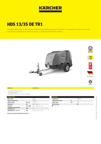HDS 13/35 DE TR1