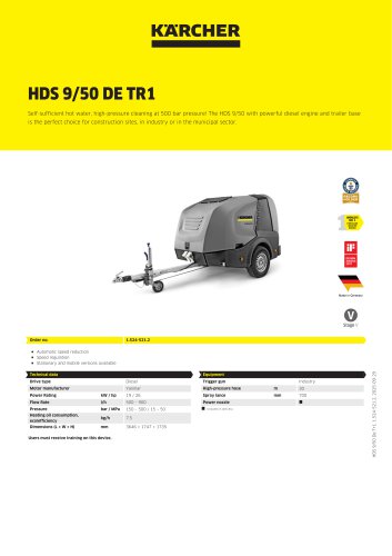 HDS 9/50 DE TR1